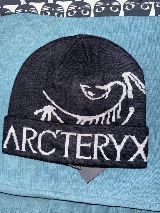 Arc'teryx Other - Arc'teryx Black Beanie with White Logo Knit
